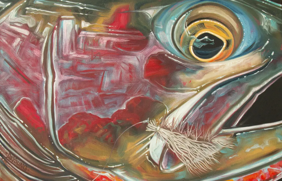 Derek DeYoung Yellowstone Cutthroat Trout, Artists Field Guide to Greater Yellowstone